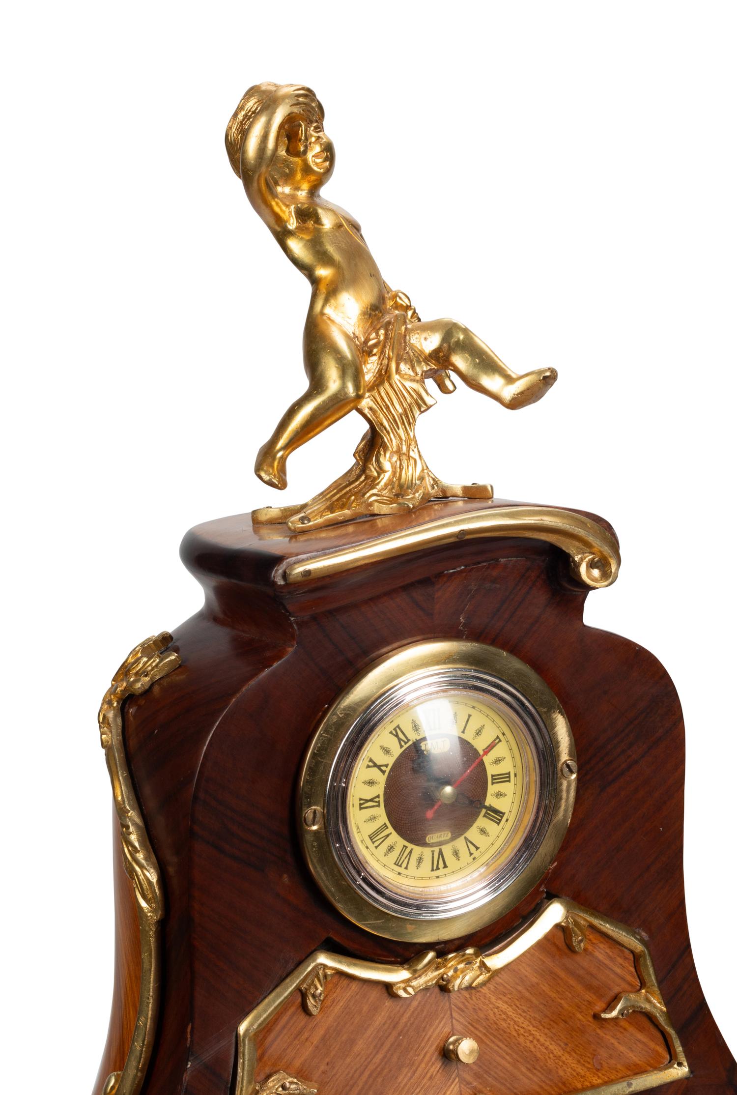 A Louis XV Style Gilt Bronze Mounted Desk and Cartonnier