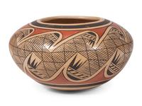 Polychrome Pottery Jar, with Migration Pattern