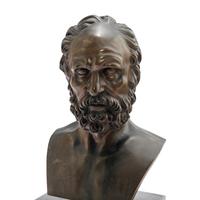 An Italian Bronze Bust of Anaximander of Miletus