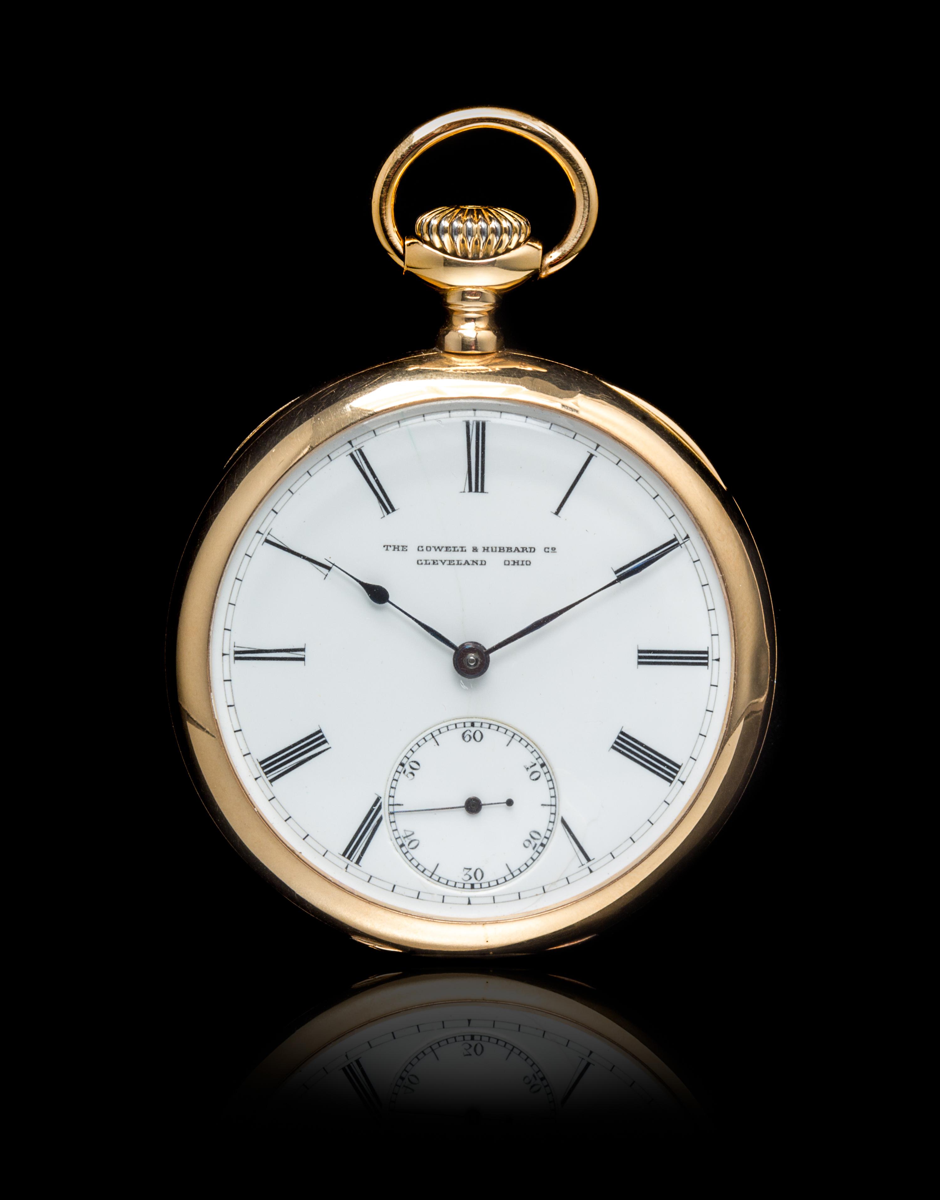 An 18 Karat Rose Gold Open Face Pocket Watch, Patek Philippe for the Cowell & Hubbard Co., Circa 1892,