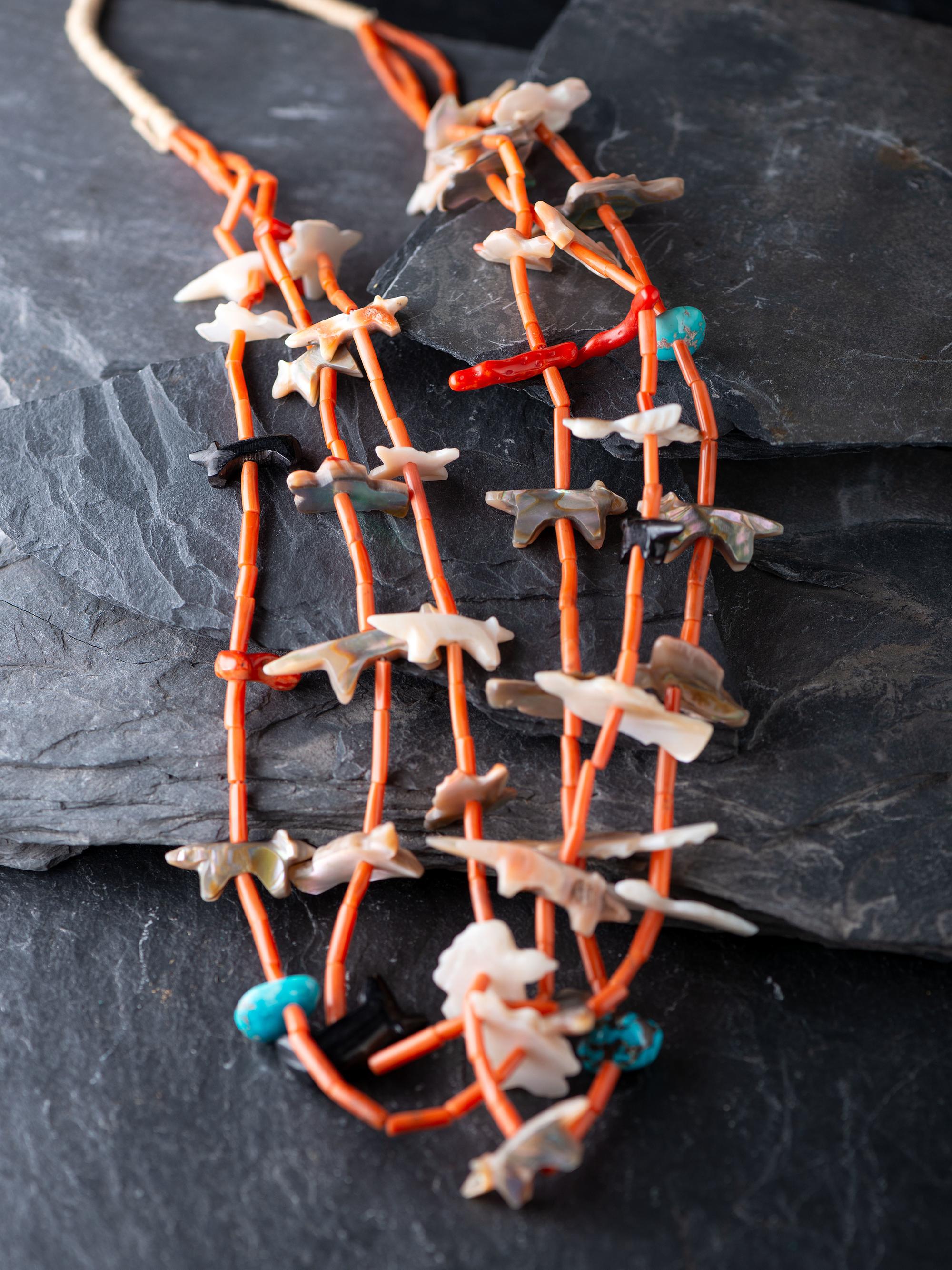 Leekya Family Early Zuni Fetish Necklace