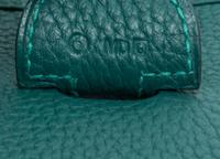 An Hermes Malachite Green Evelyne III GM Handbag, 13" x 12" x 3".