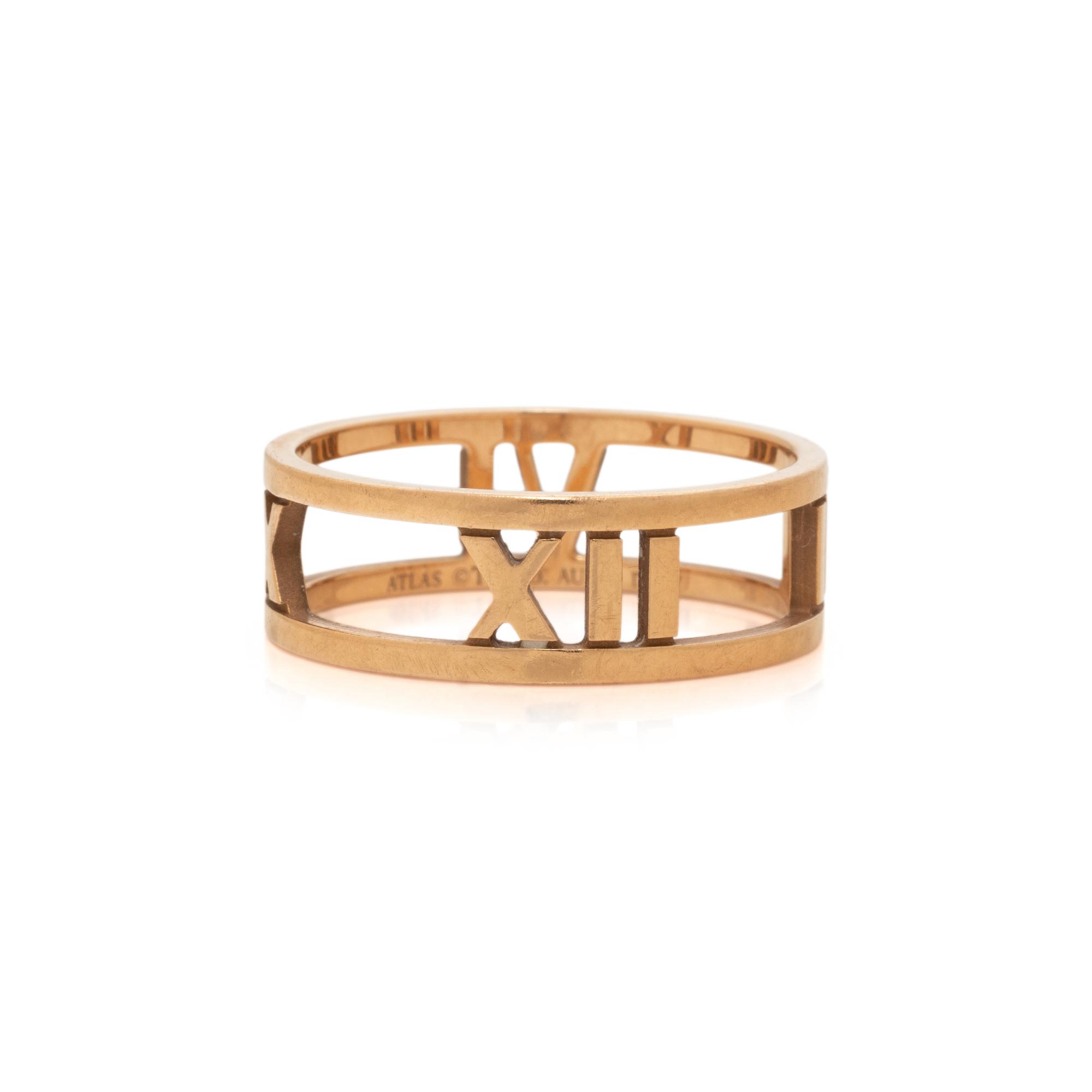 TIFFANY & CO., YELLOW GOLD 'ATLAS' BAND