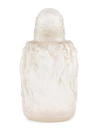 A Lalique Frosted Glass ' Sirenes' Perfume Bottle