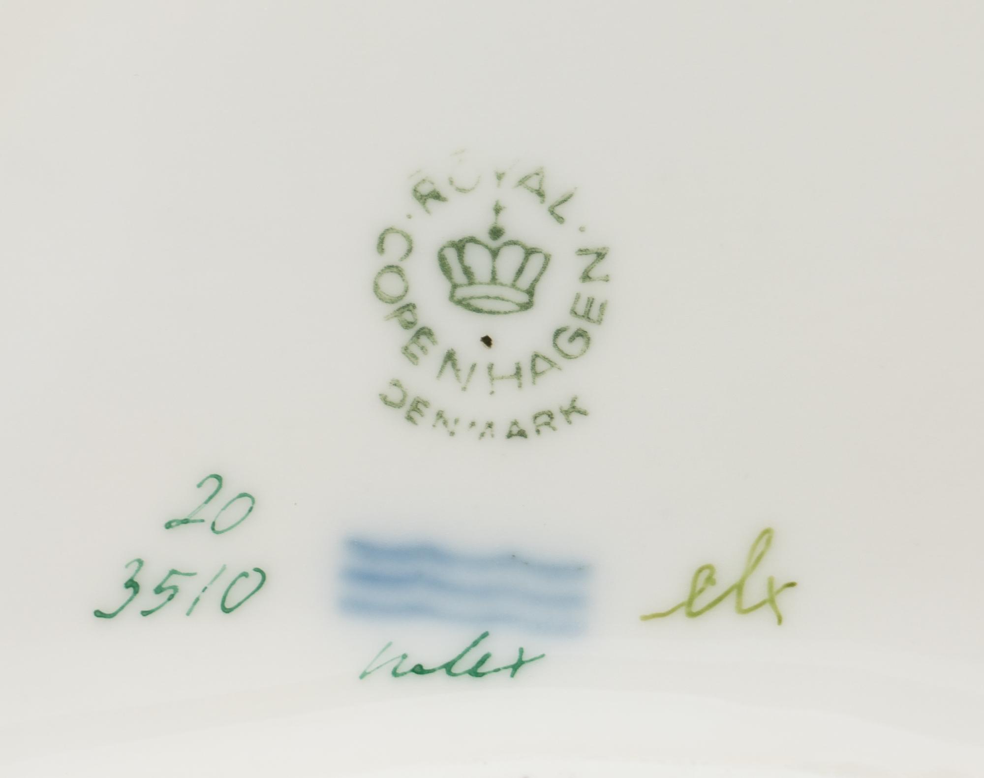 Two Royal Copenhagen Flora Danica Porcelain Serving Dishes