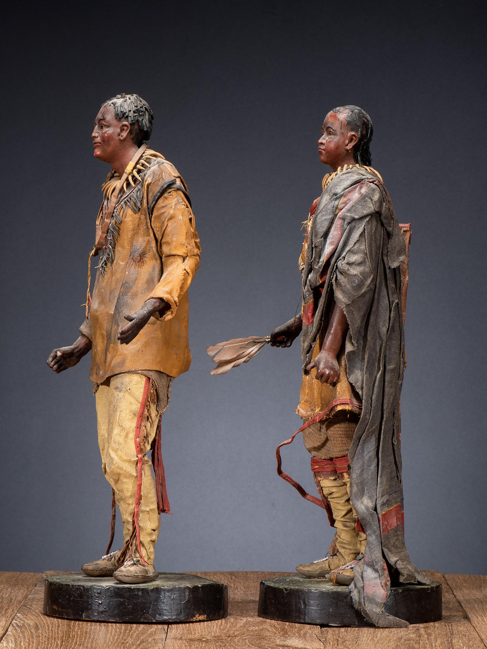 European Upper Missouri Wax Figures, Modeled After Karl Bodmer's Mandan