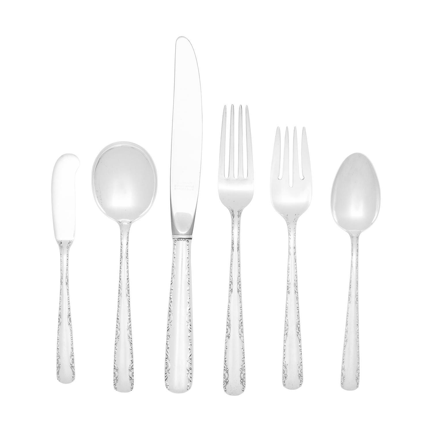 An American Silver Flatware Service