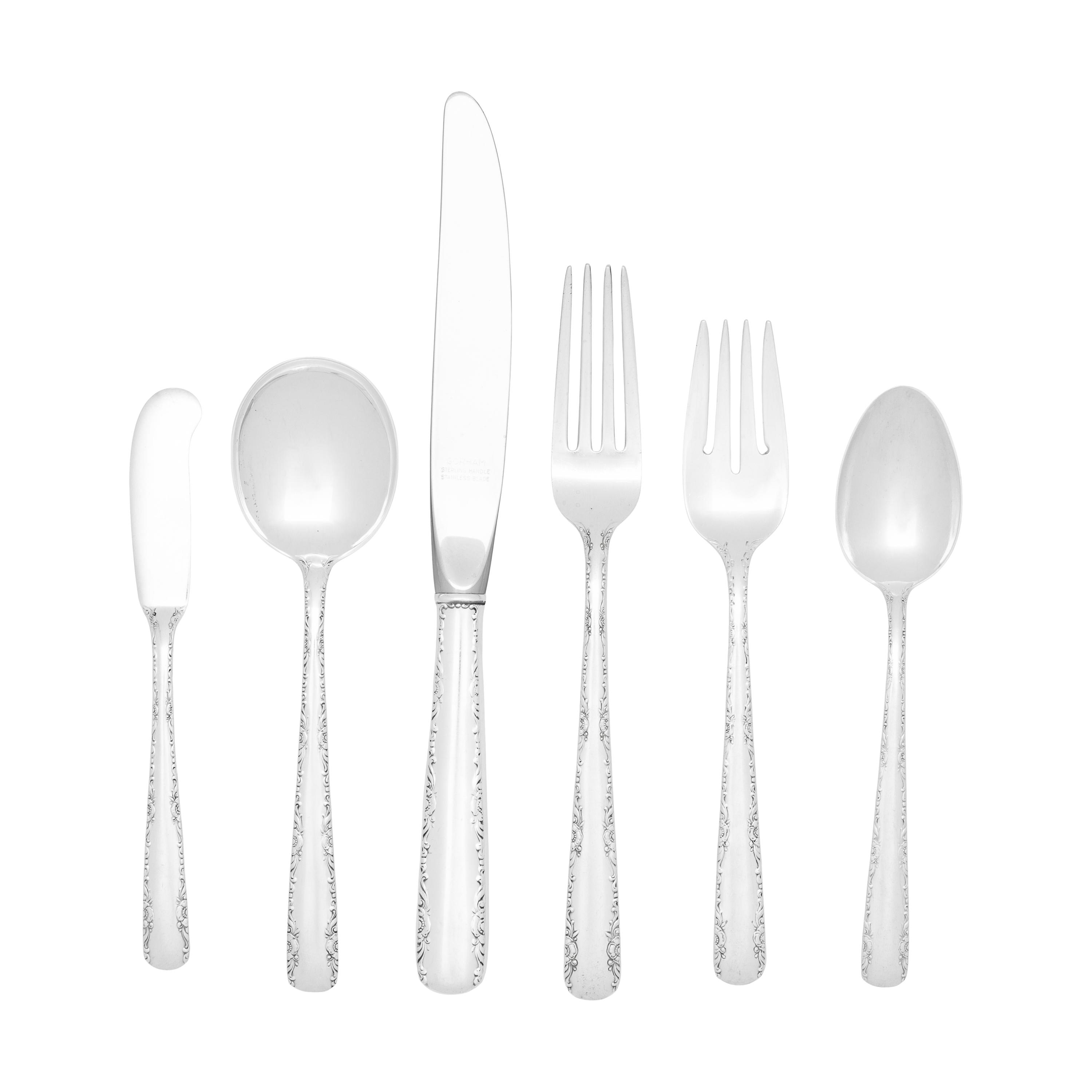 An American Silver Flatware Service