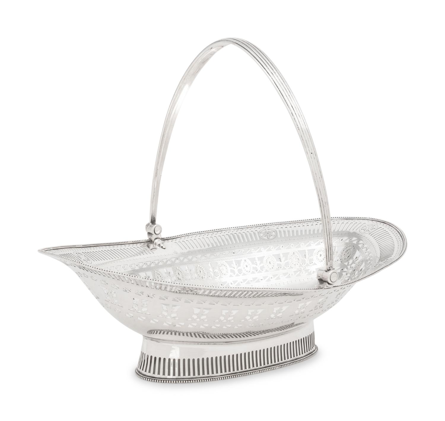 A George III Silver Centerpiece Basket