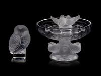 Three Lalique Table Articles