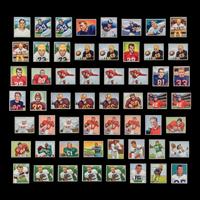 A Collection of 1950 Bowman Football Cards Including Multiple Hall of Famers and Rookies (210)