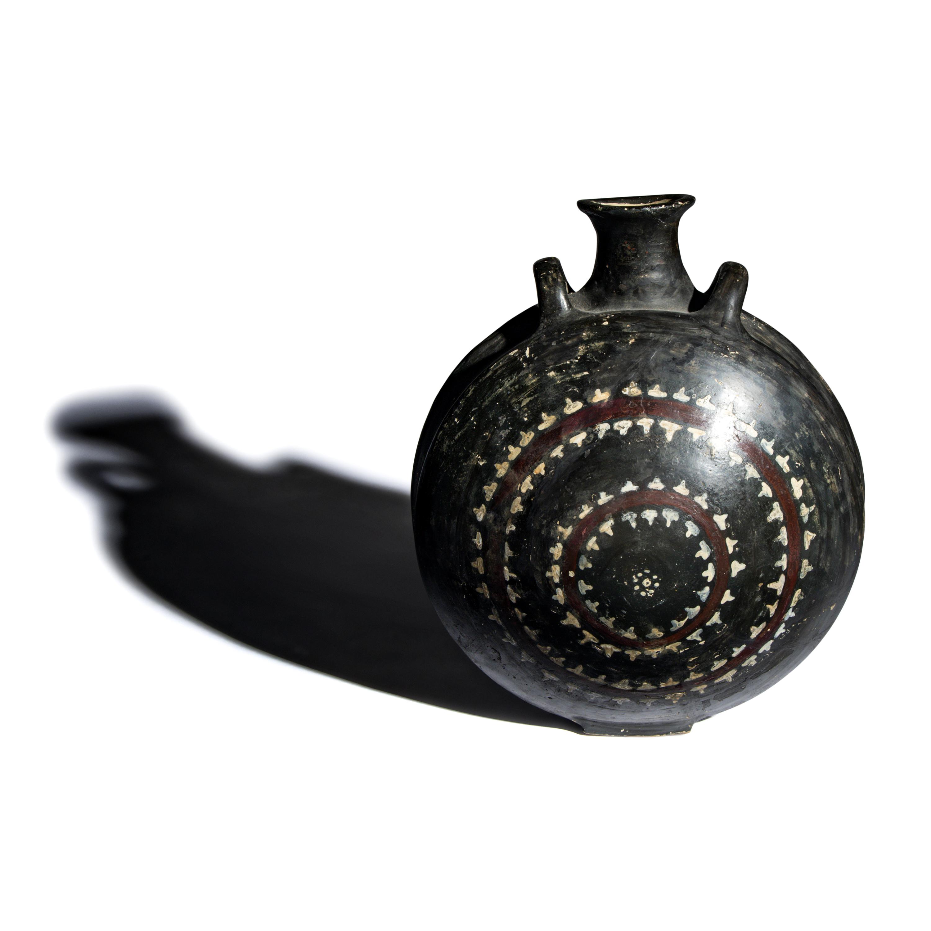 An Apulian Gnathian-Ware Pilgrim Flask