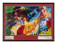 A Group of Five Works of Baseball Art Including Carl Yastrzemski Signed Autograph,