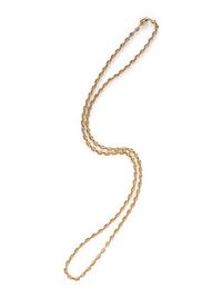 YELLOW GOLD FANCY MARINER LINK LONG CHAIN NECKLACE