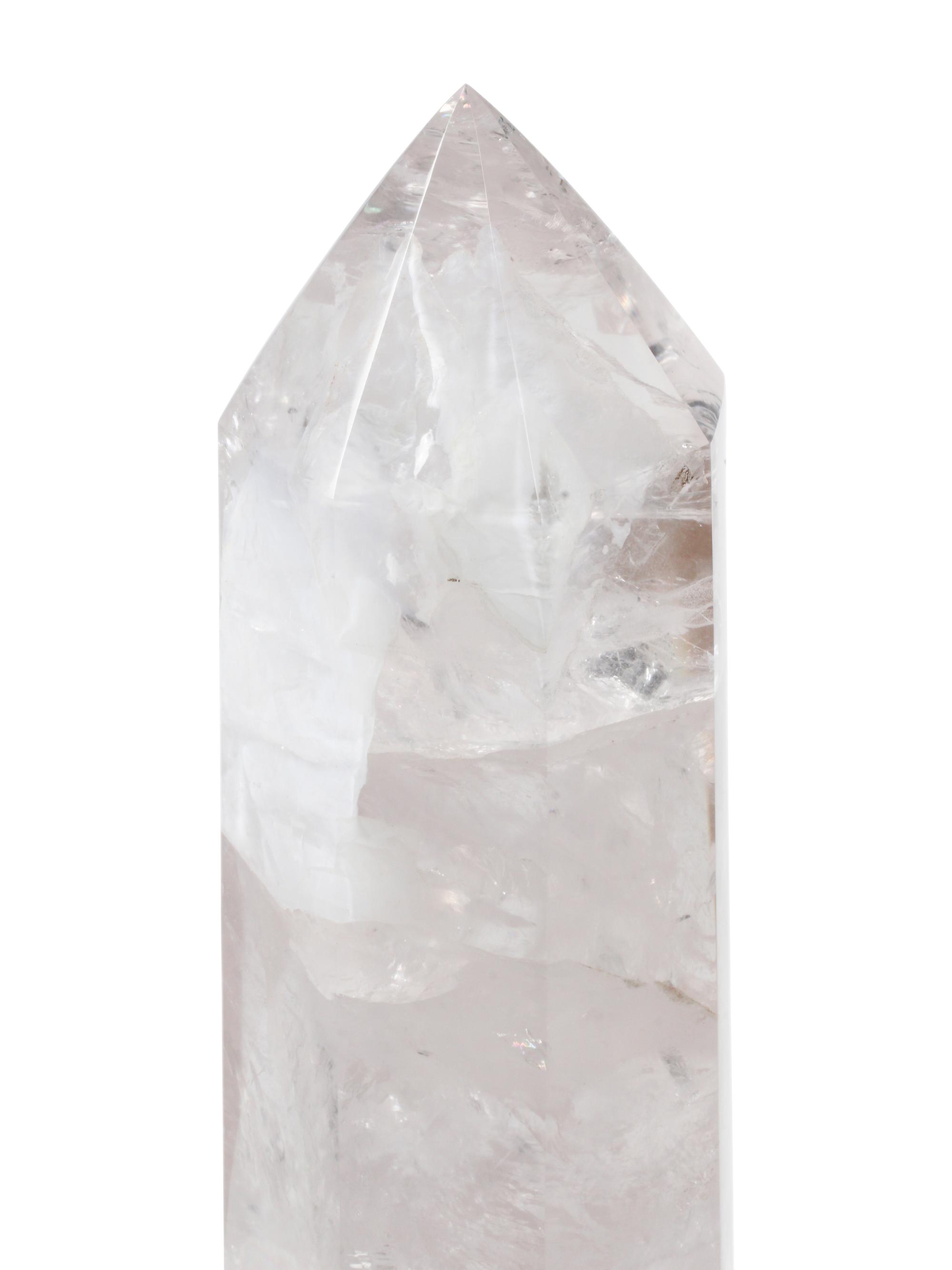 A Large Himalayan Style Rock Crystal Obelisk