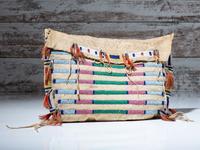 Sioux Beaded Buffalo Hide Work Bag