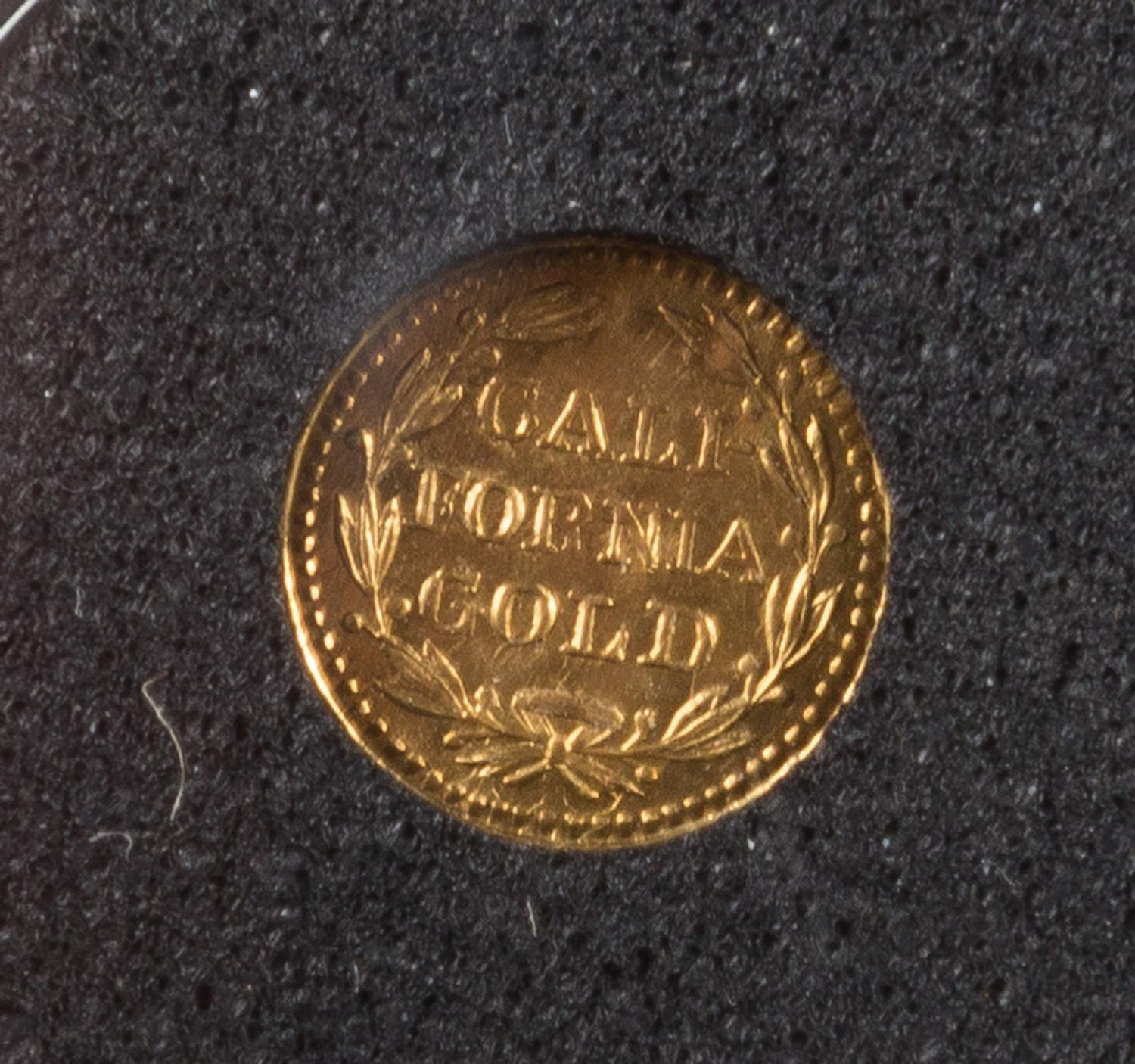 A United States 1853 California Gold Indian Head Quarter-Dollar Gold Coin
