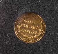 A United States 1853 California Gold Indian Head Quarter-Dollar Gold Coin