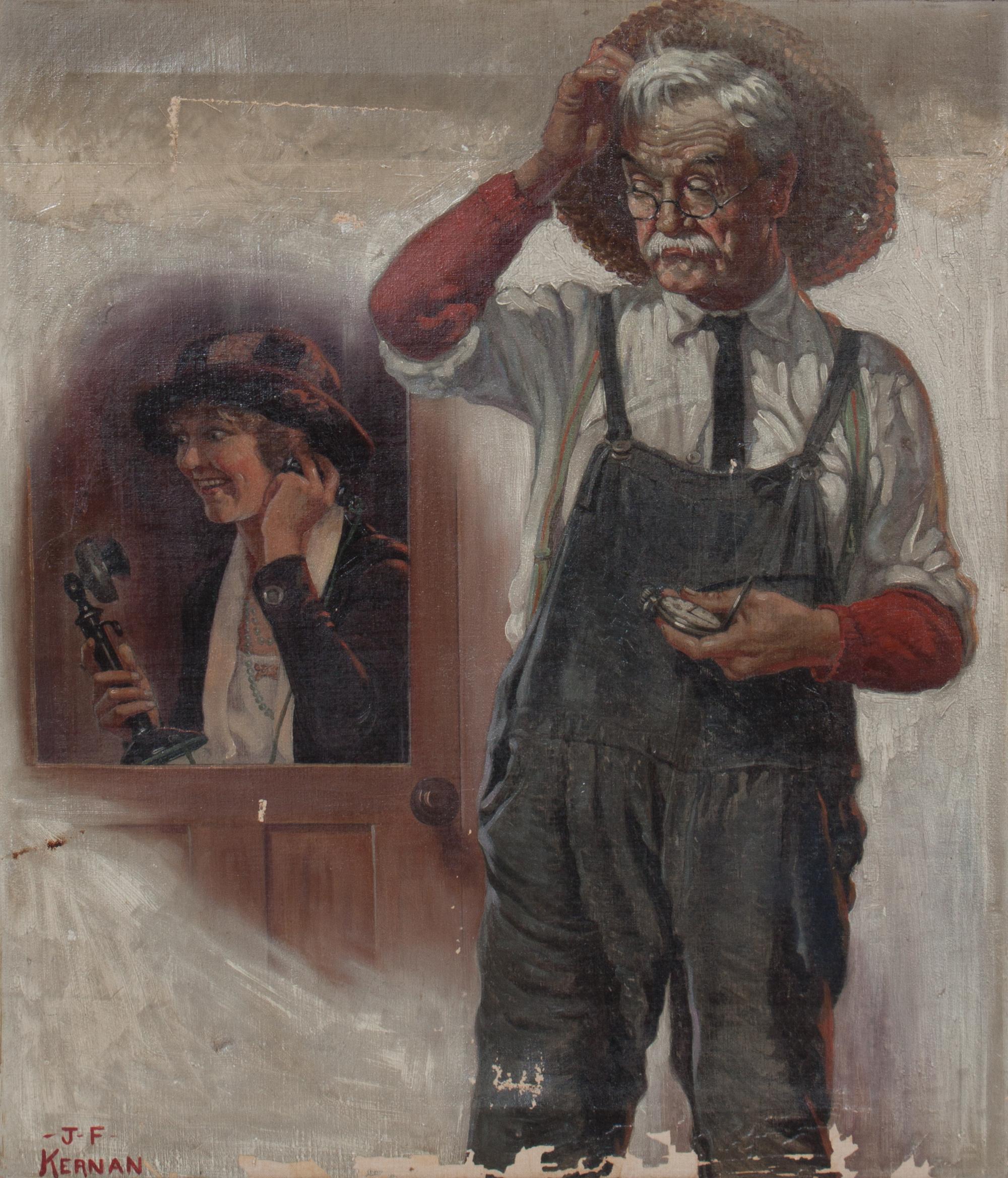 Joseph Kernan, (American, 1878-1958), The Phone Call