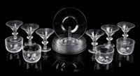 Steuben, a large glass table service