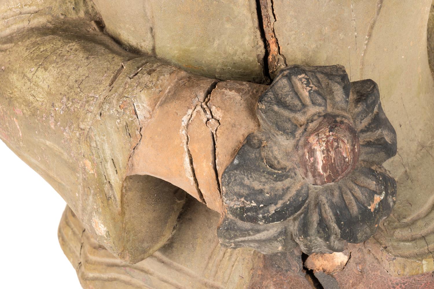 An American Carved and Painted Wood Female Figurehead for a Ship