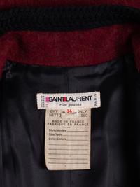 Saint Laurent Rive Gauche Wool Coat, c. 1977