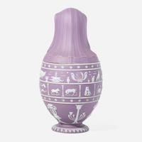 A Wedgwood Lilac Dip Jasperware Canopic Jar UK, mid-19th century