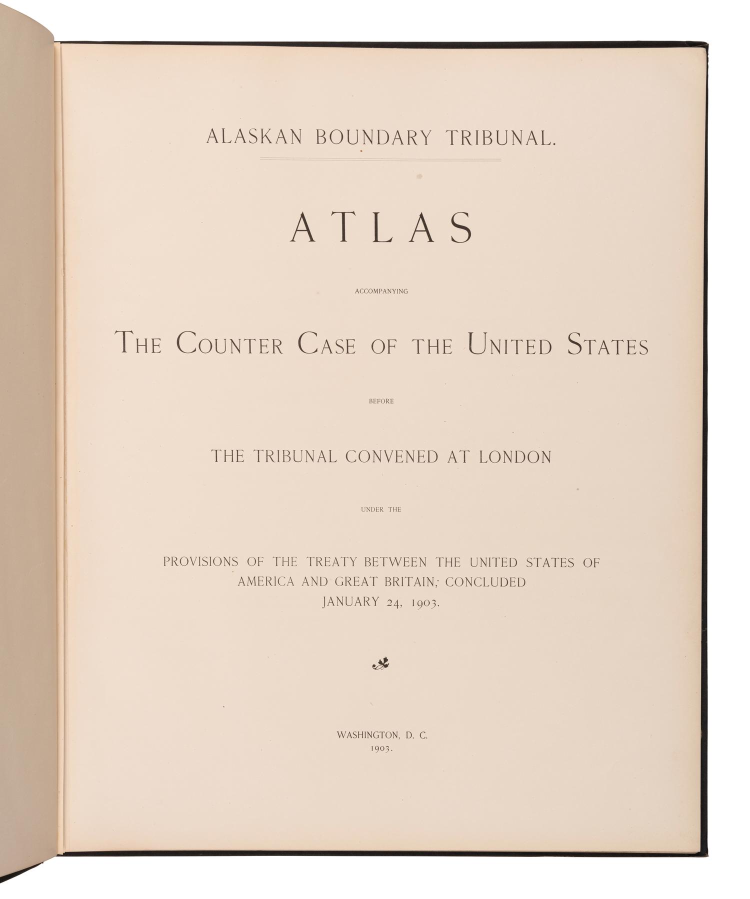 [ALASKAN BOUNDARY TRIBUNAL].