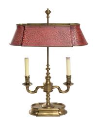 A Chapman Gilt Brass Bouillotte Lamp Height 24 inches. — 20TH CENTURY