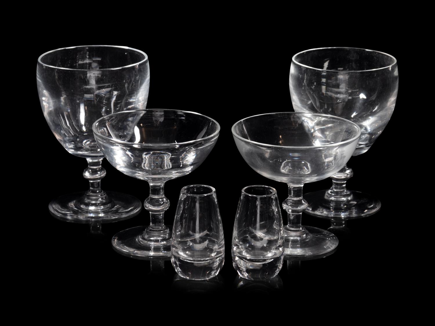A Collection of Steuben Glass Table Articles