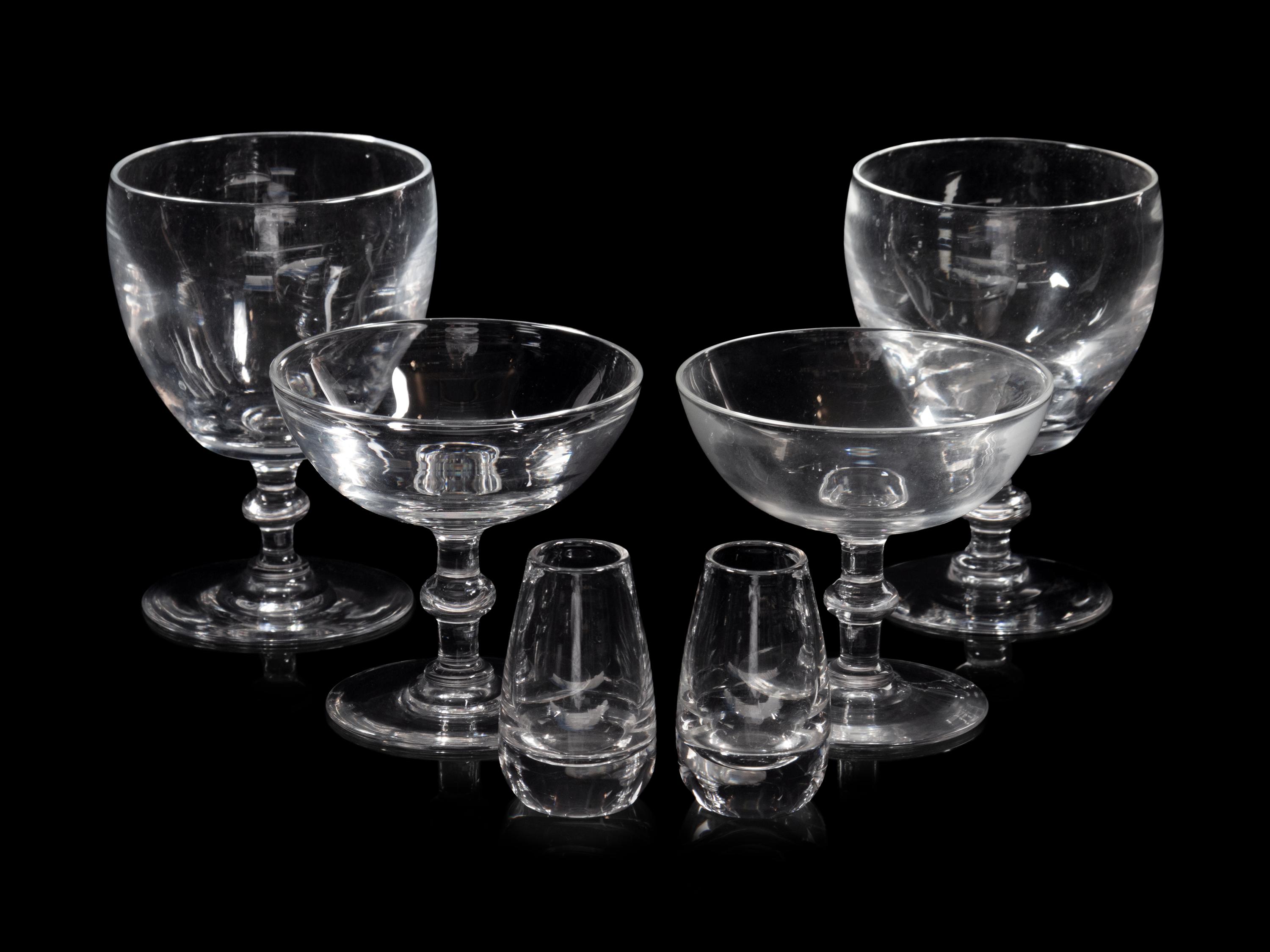 A Collection of Steuben Glass Table Articles