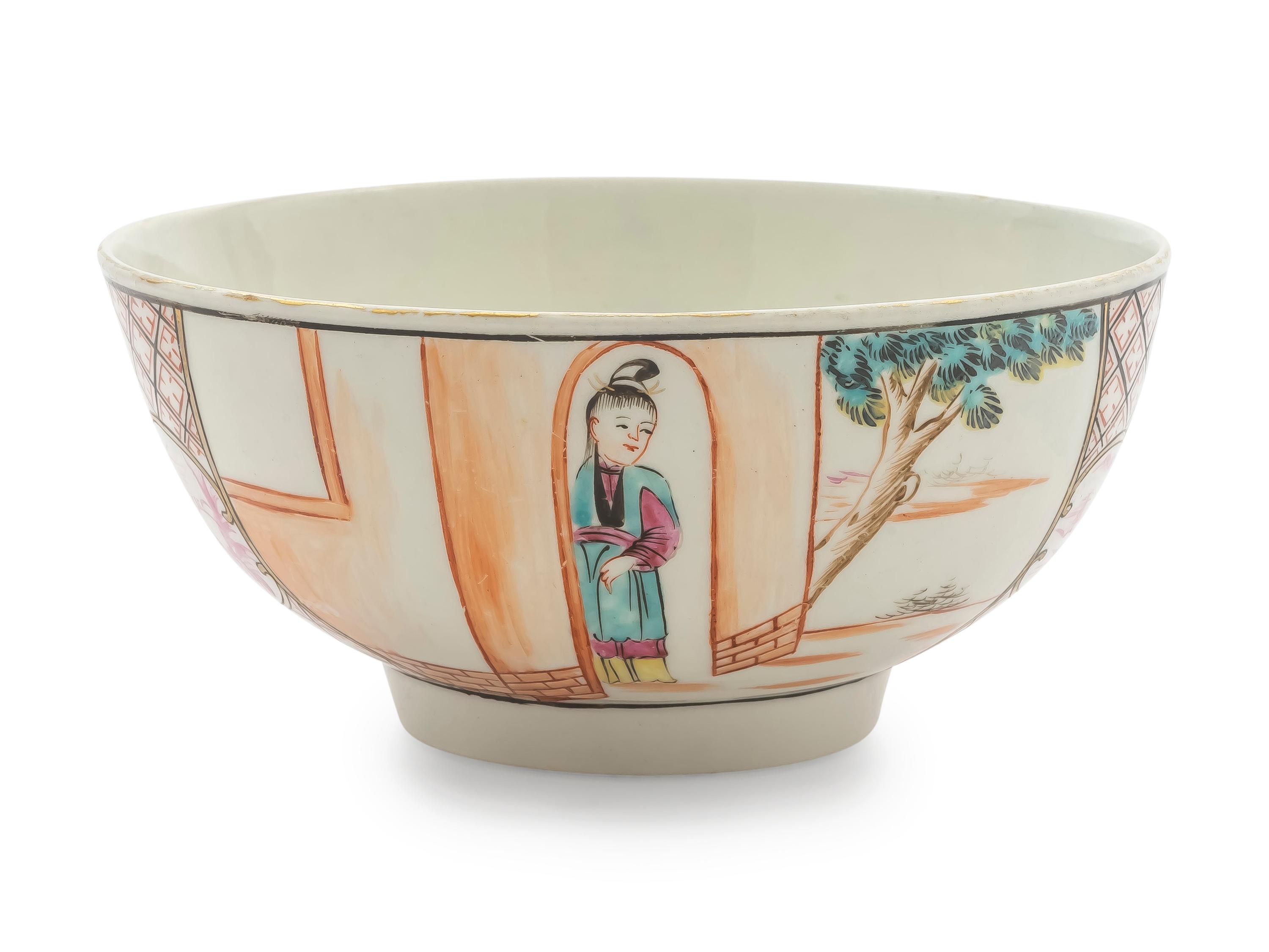 A Dr. Wall Worcester Porcelain Waste Bowl — C. 1765