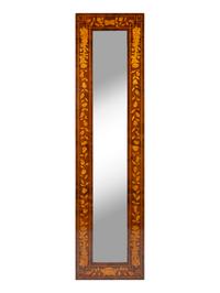 A Dutch Marquetry Walnut Framed Pier Mirror — 19TH CENTURY