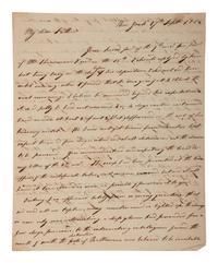 [POLITICS] [WAR OF 1812]. 2 ALSs , including letters from James STEPHENSON (1764-1833) & William VERNON.