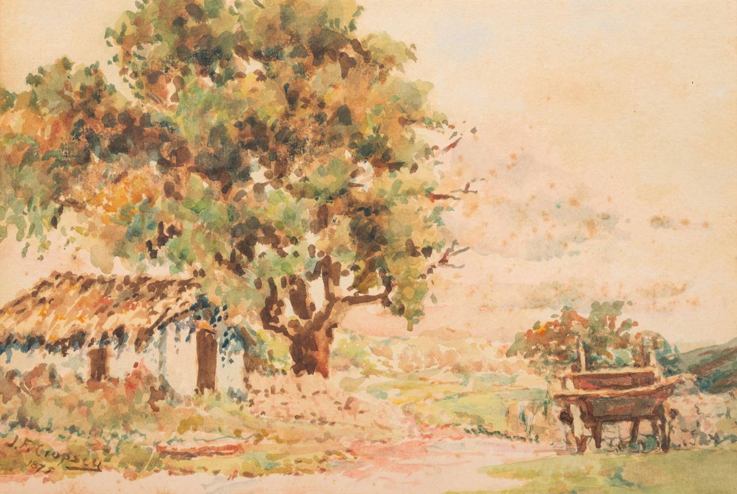 Landscape with Cottage and Wagon