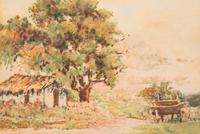 Landscape with Cottage and Wagon