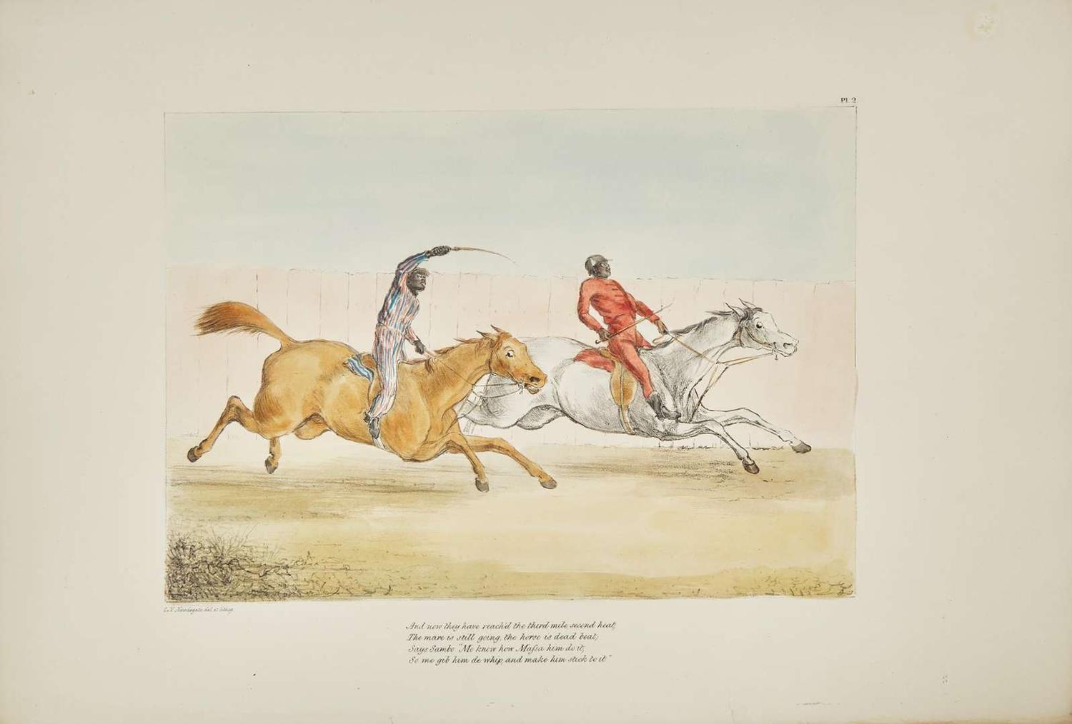 [Color-Plate Books] (Newdegate, C.N.): Sketches from the Washington Races in October 1840 by An Eye Witness