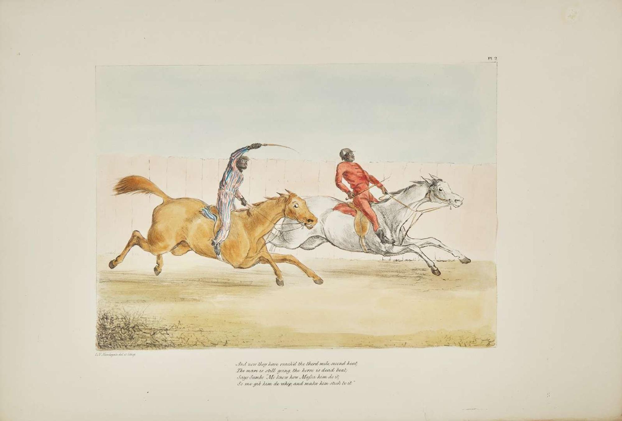 [Color-Plate Books] (Newdegate, C.N.): Sketches from the Washington Races in October 1840 by An Eye Witness