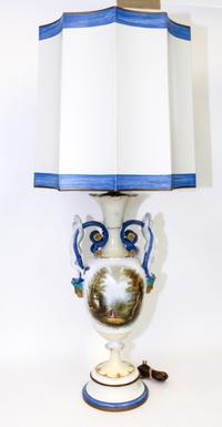 A French Porcelain Urn Height overall 41 5/8 inches. — LATE 19TH CENTURY