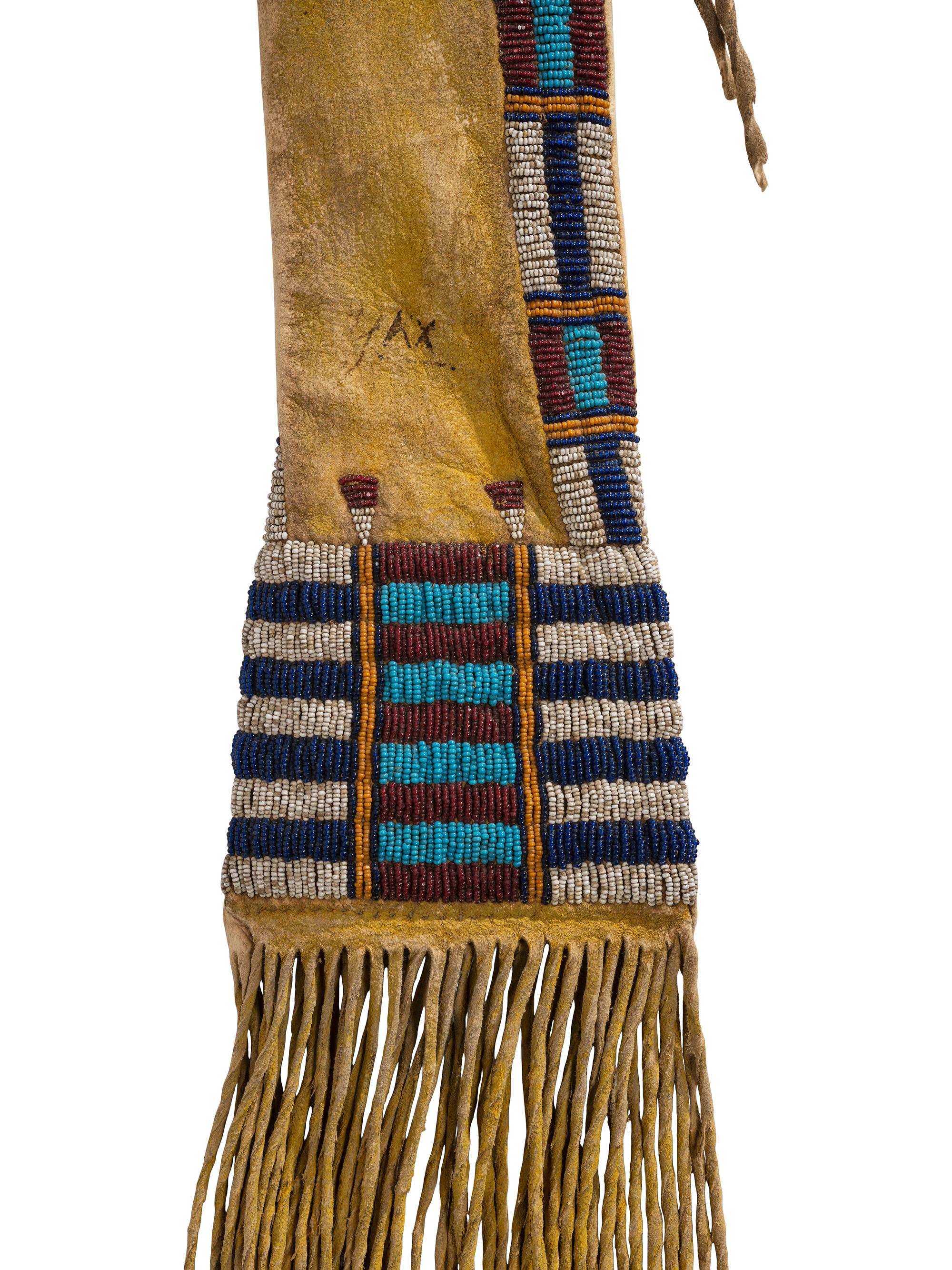 Cheyenne Beaded Hide Tobacco Bag