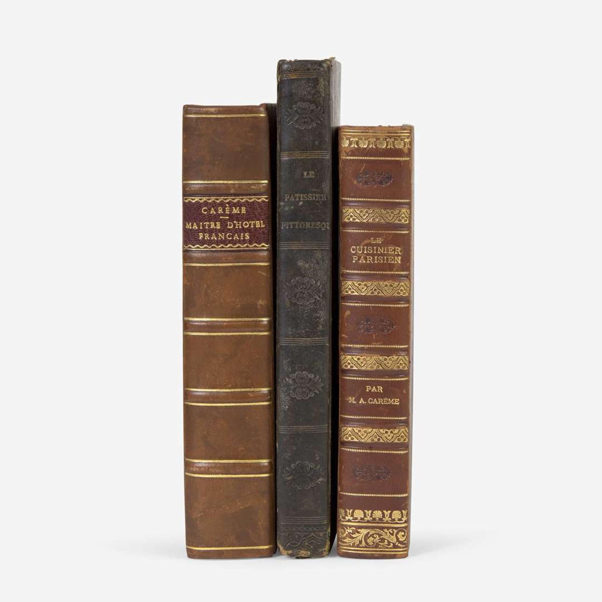[Food & Drink] Carême, Antoine Group of 3 French Cookbooks