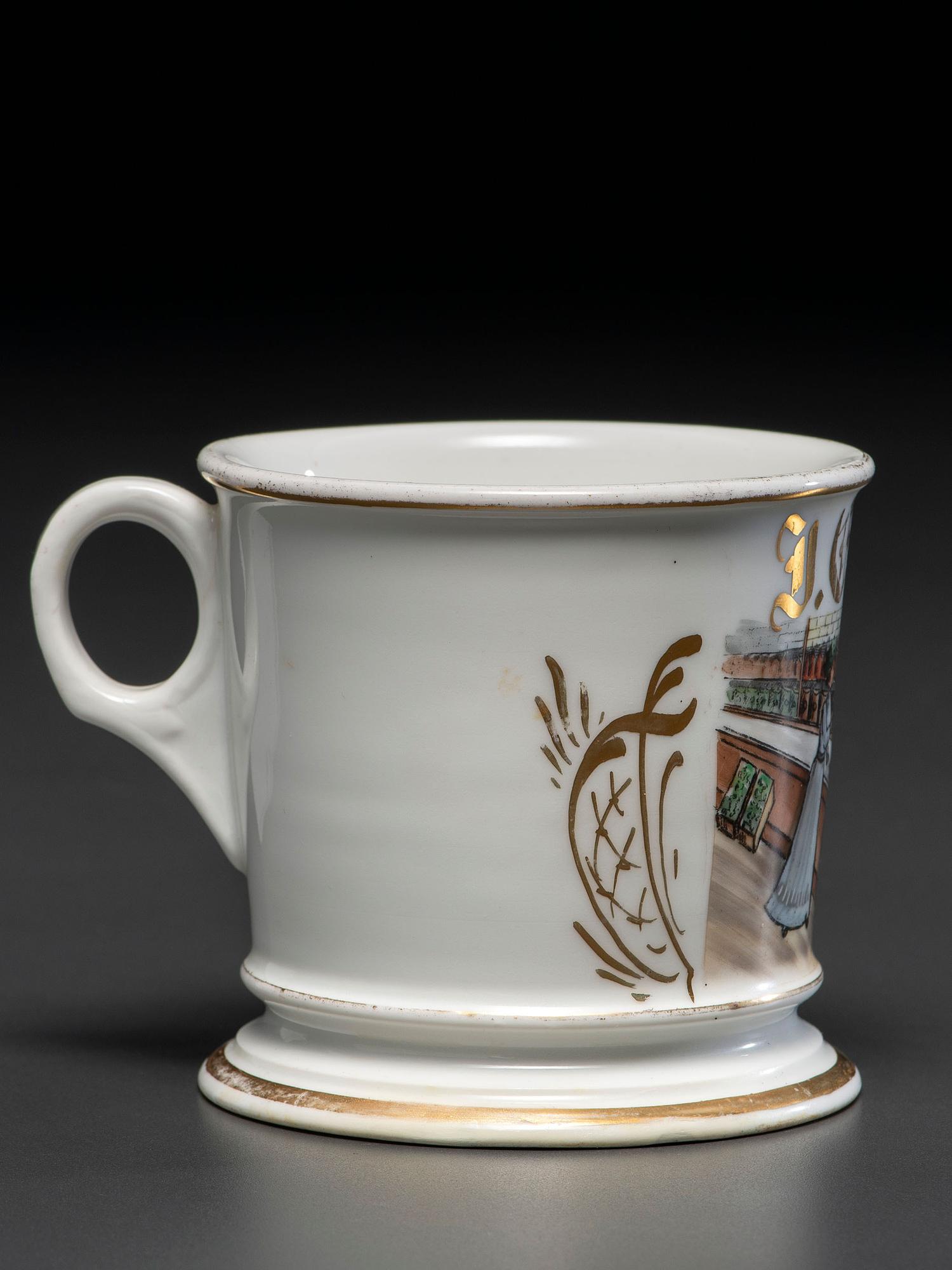 A Pharmacist's Porcelain Occupational Shaving Mug