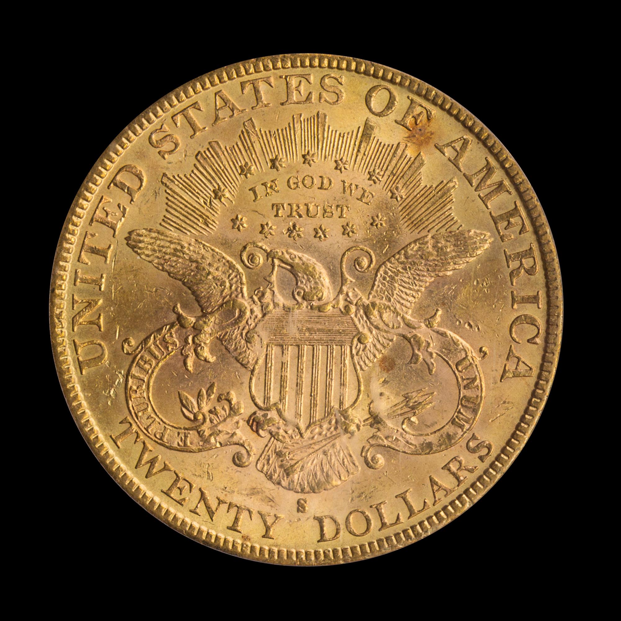 A United States 1883-S Liberty Head $20 Gold Coin