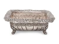 An American Silver Footed Basin