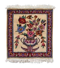 A Nain Wool and Silk Rug