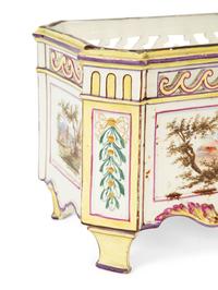 A French Faience Rectangular Jardinière