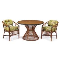 A polychrome painted rattan and oak center table american, circa 1900
