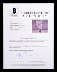A Joe DiMaggio Signed Autograph Album Book Set (BAS Beckett Authentication Services Certified),