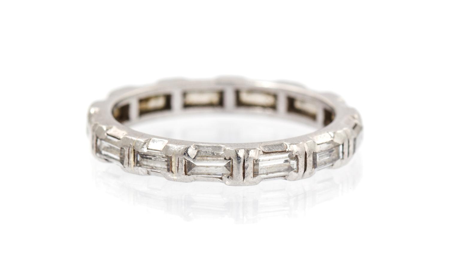 A Platinum and Diamond Eternity Band, 2.40 dwts.