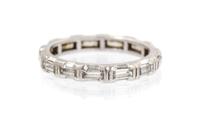 A Platinum and Diamond Eternity Band, 2.40 dwts.
